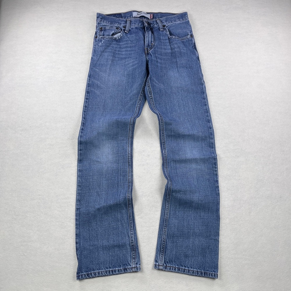 Levis 527 Slim Bootcut Jeans Mens 28x32 Blue Medium Wash Denim 100% Cotton 0091